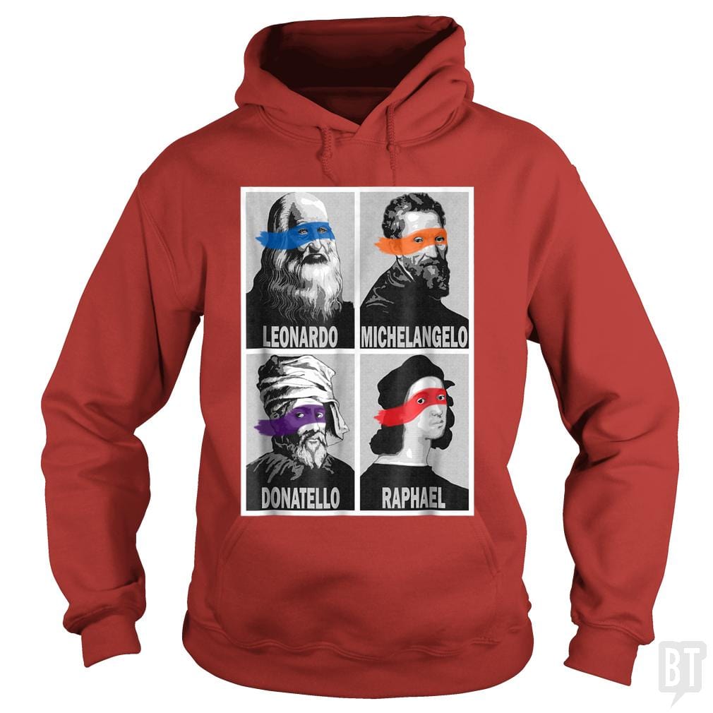 Renaissance Ninja Artists - BustedTees.com