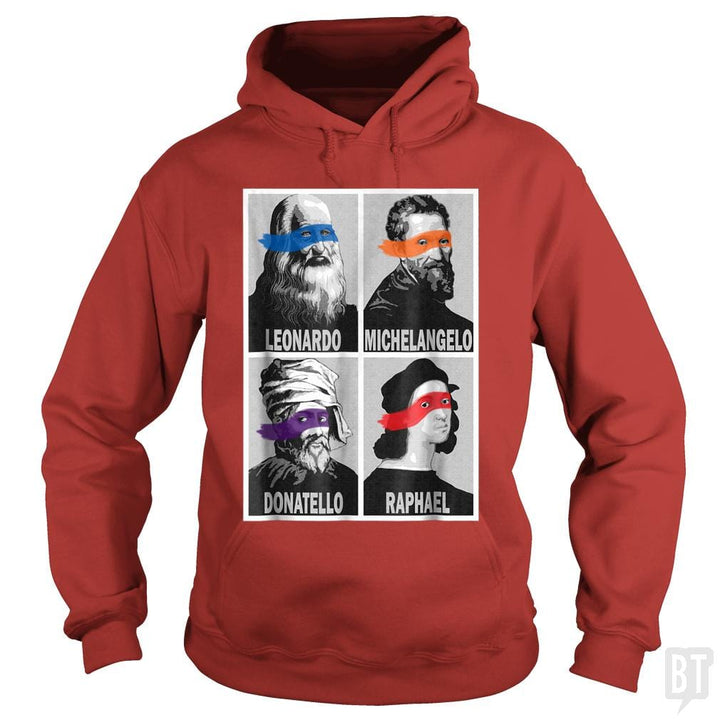 Renaissance Ninja Artists - BustedTees.com