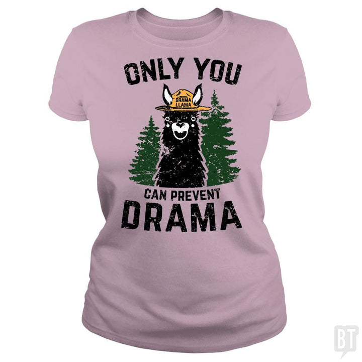 Only You Can Prevent Drama Llama Smokey Parody Bea - BustedTees.com