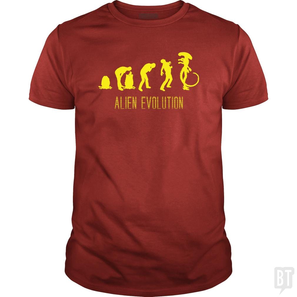 Alien Evolution - BustedTees.com
