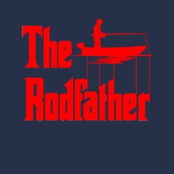 The Rodfather. Funny Fishing Tshirt for Fisherman