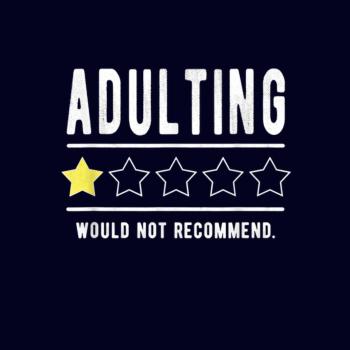 Adulting Would Not Recommend Funny Sayings One Sta