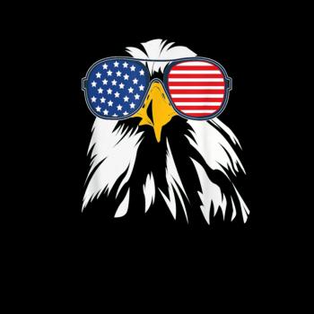 PATRIOTIC EAGLE Shirt 4th of July USA American Fla