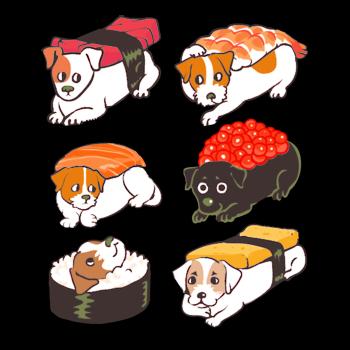 Jack Russell Terrier T- Shirt Sushi Jack Russell T