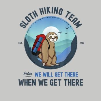 Funny Sloth Hiking Team