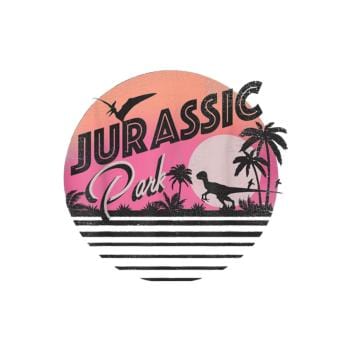 Retro 90s Dinosaur Scene