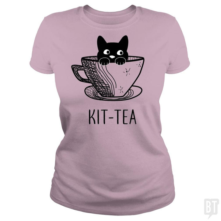 SunFrog-Busted Adames Classic Ladies Tee / Light Pink / S Kit-Tea Funny Cat Lover