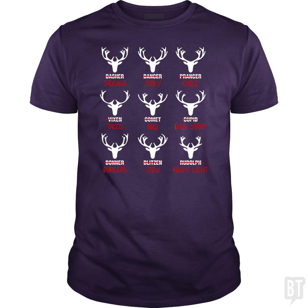 SunFrog-Busted Anjaka Classic Guys / Unisex Tee / Purple / S Deer Emoticon