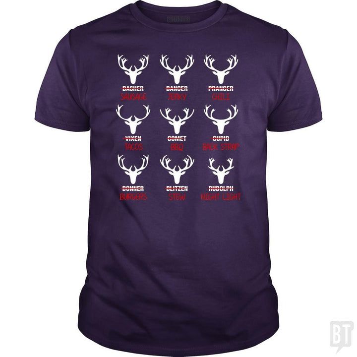 SunFrog-Busted Anjaka Classic Guys / Unisex Tee / Purple / S Deer Emoticon