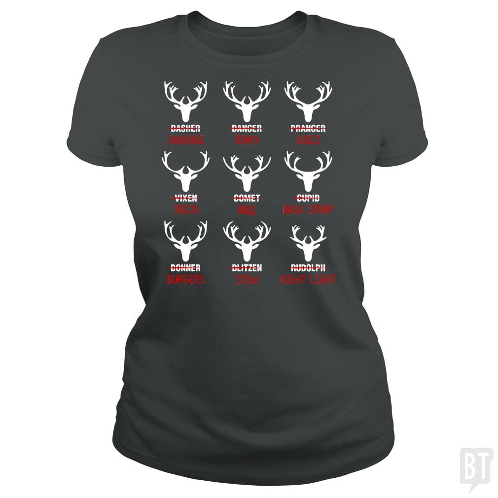 SunFrog-Busted Anjaka Classic Ladies Tee / Dark Heather / S Deer Emoticon