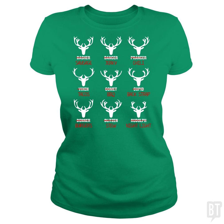 SunFrog-Busted Anjaka Classic Ladies Tee / Irish Green / S Deer Emoticon