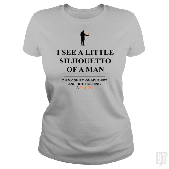 SunFrog-Busted Anjaka Classic Ladies Tee / Sport Grey / S Funny Mango