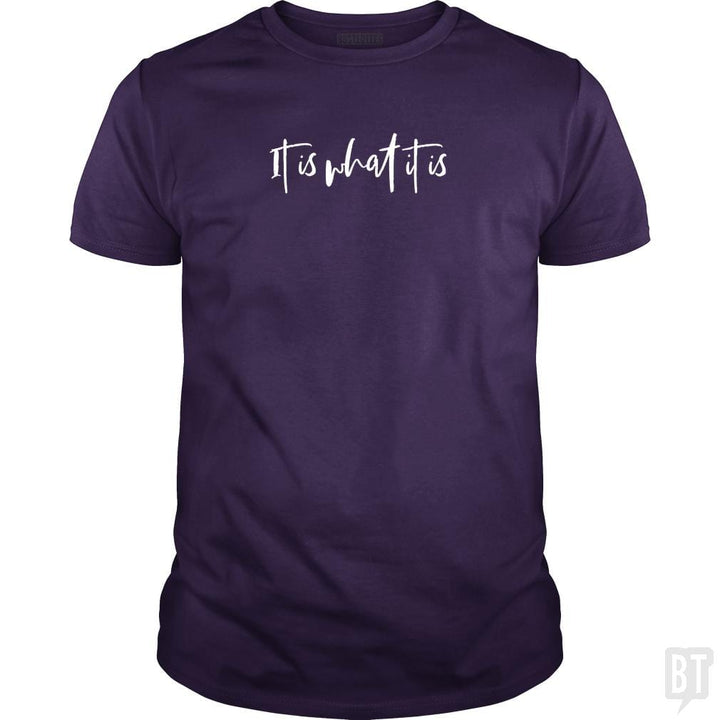 SunFrog-Busted Anjaka Classic Guys / Unisex Tee / Purple / S It Is What It Is