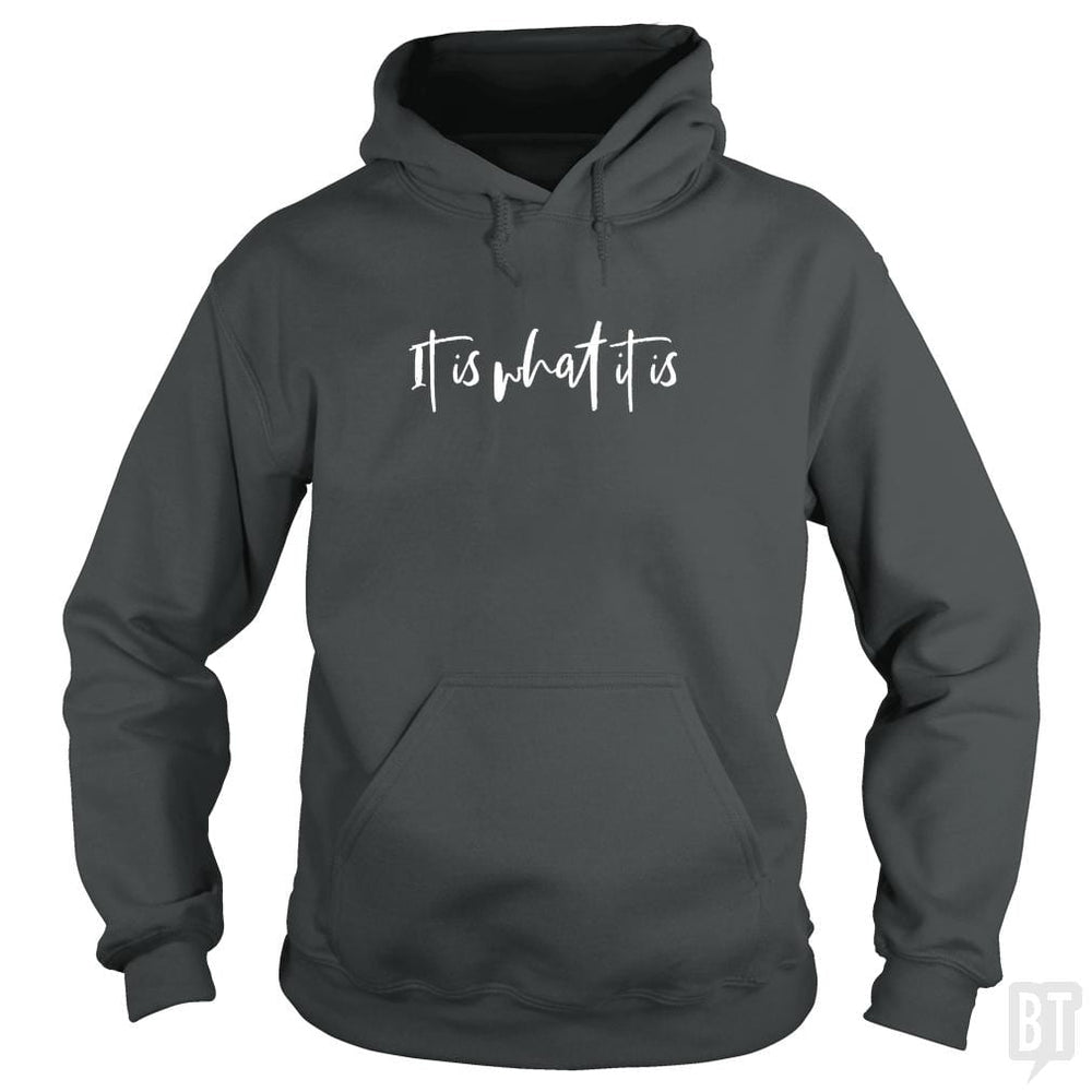 SunFrog-Busted Anjaka Hoodie / Dark Heather / S It Is What It Is