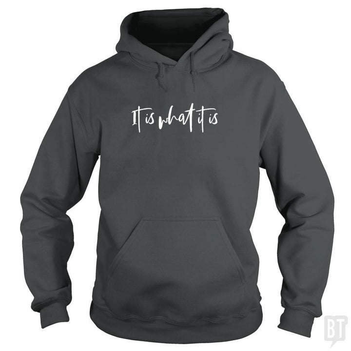 SunFrog-Busted Anjaka Hoodie / Dark Heather / S It Is What It Is