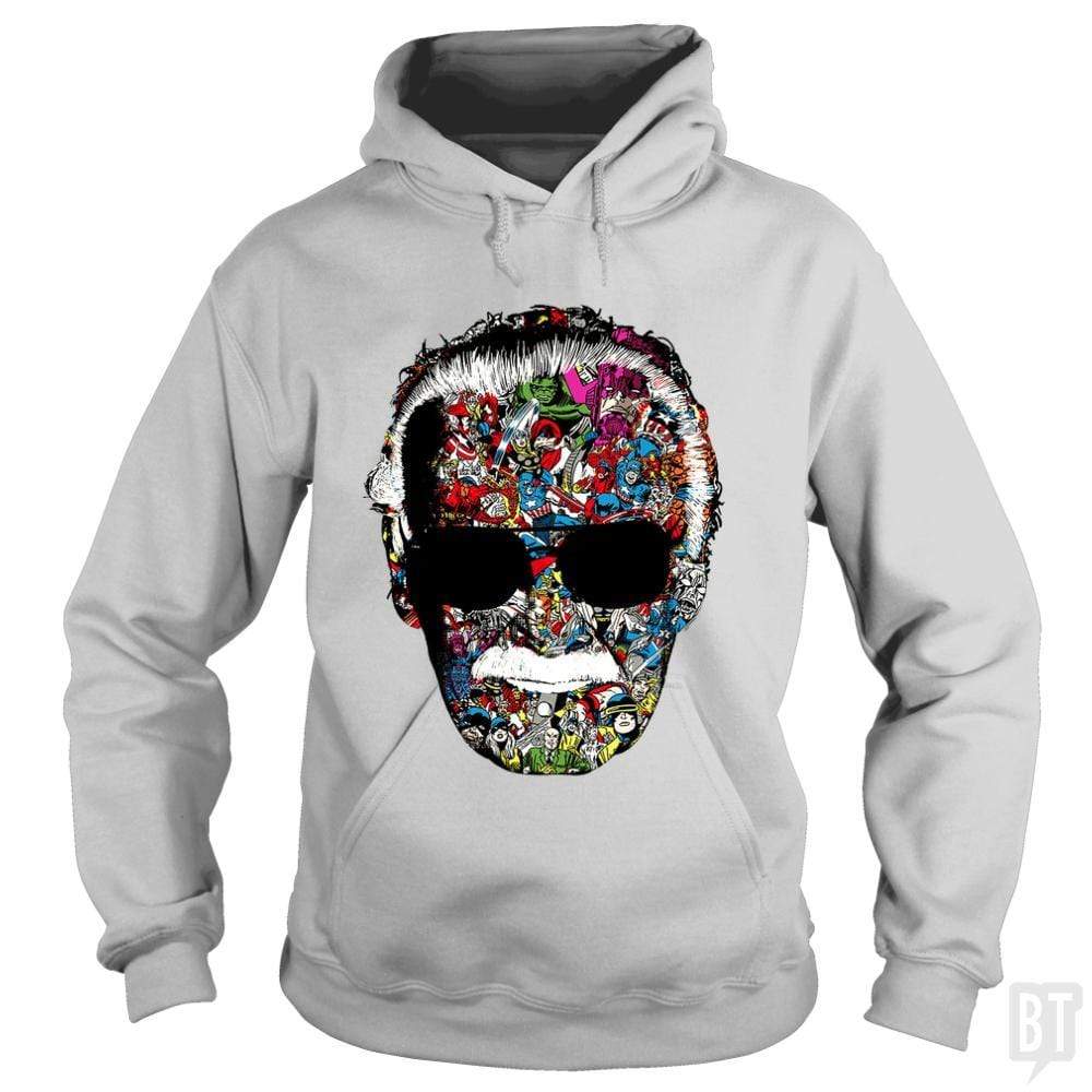 SunFrog-Busted Anjaka Hoodie / Sport Grey / S Stan Lee Man of Many Faces Shirt