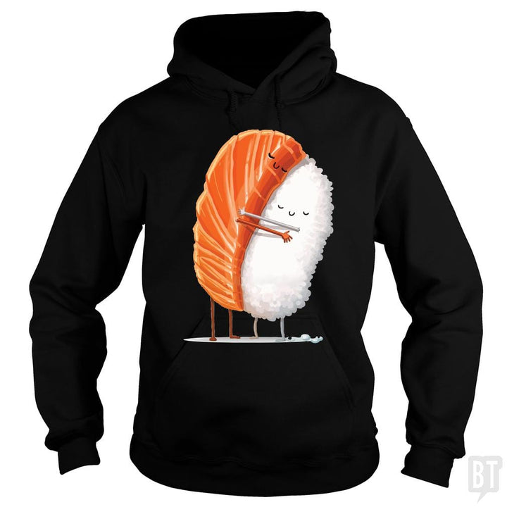 SunFrog-Busted Anjaka Hoodie / Black / S Sushi Hug