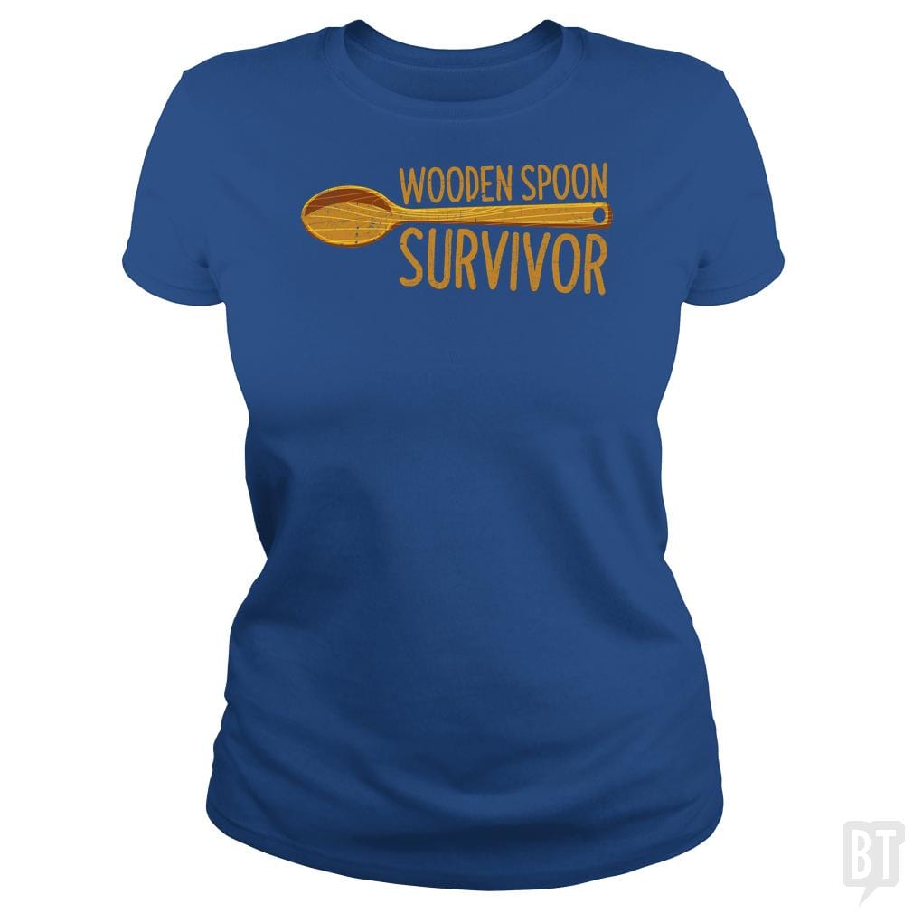 SunFrog-Busted Anjaka Classic Ladies Tee / Royal Blue / S Wooden Spoon Survivor