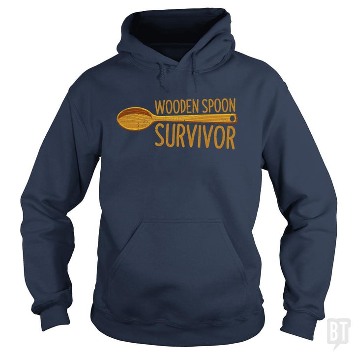 SunFrog-Busted Anjaka Hoodie / Navy Blue / S Wooden Spoon Survivor