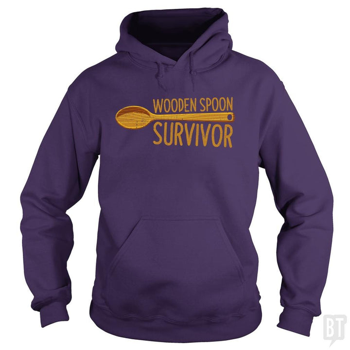 SunFrog-Busted Anjaka Hoodie / Purple / S Wooden Spoon Survivor