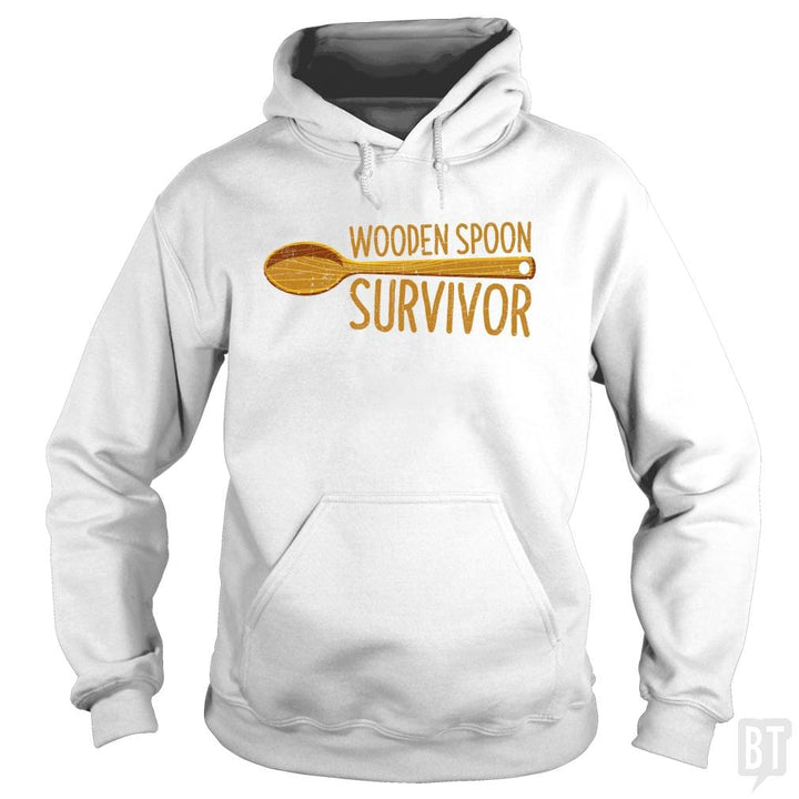 SunFrog-Busted Anjaka Hoodie / White / S Wooden Spoon Survivor