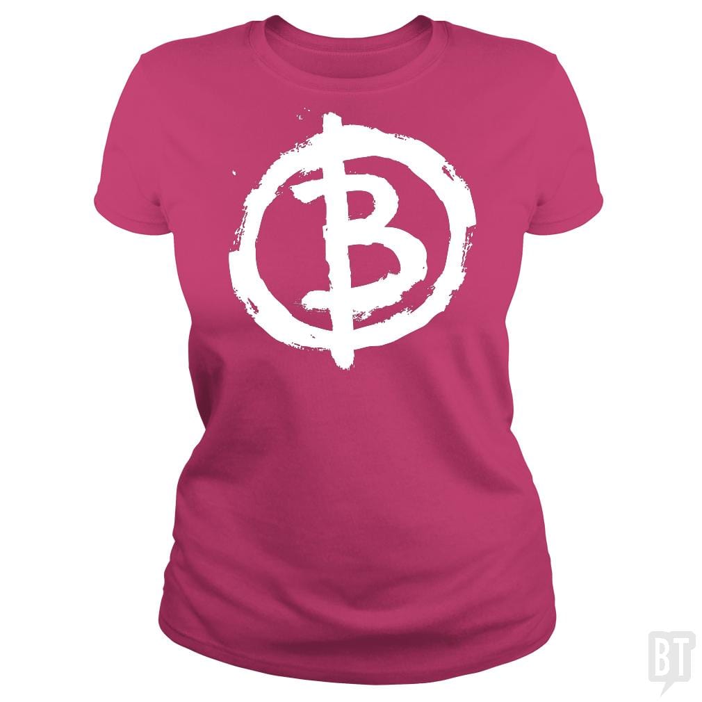 SunFrog-Busted Artpunk101 Classic Ladies Tee / Heliconia / S Bitcoin Anarchist
