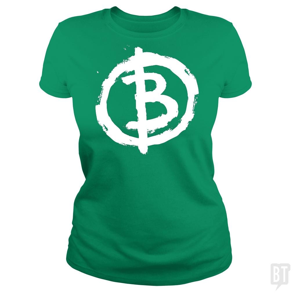 SunFrog-Busted Artpunk101 Classic Ladies Tee / Irish Green / S Bitcoin Anarchist