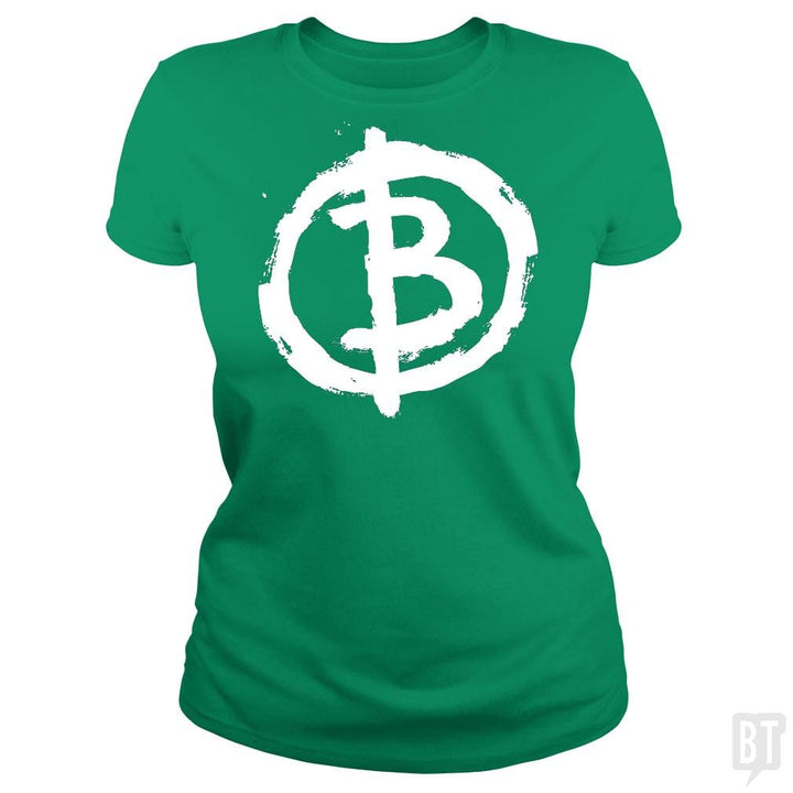 SunFrog-Busted Artpunk101 Classic Ladies Tee / Irish Green / S Bitcoin Anarchist