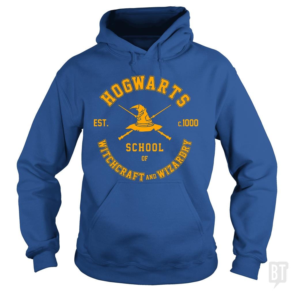 SunFrog-Busted Artpunk101 Hoodie / Royal Blue / S Hogwarts - School of Witchcraft and Wizardry