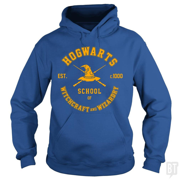 SunFrog-Busted Artpunk101 Hoodie / Royal Blue / S Hogwarts - School of Witchcraft and Wizardry