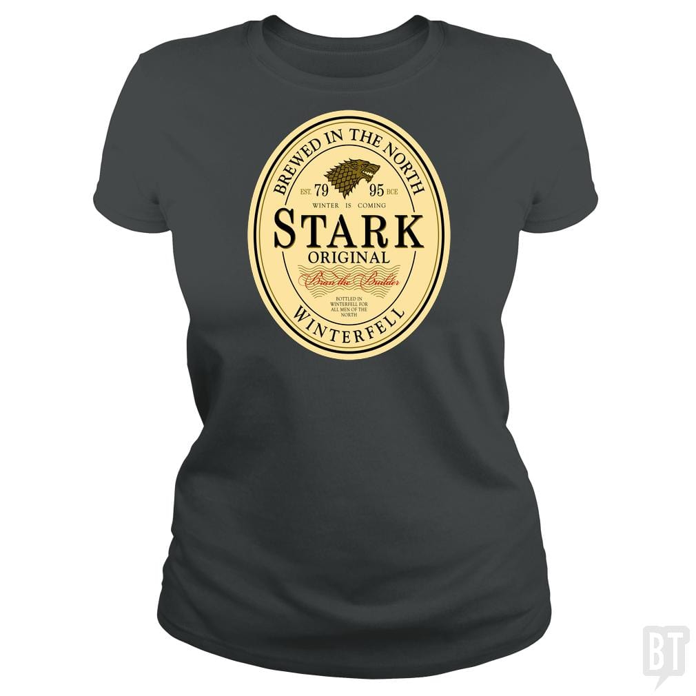 SunFrog-Busted Artpunk101 Classic Ladies Tee / Dark Heather / S Stark Original Stout Beer