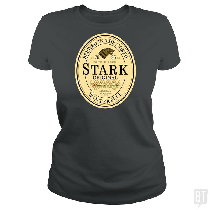 SunFrog-Busted Artpunk101 Classic Ladies Tee / Dark Heather / S Stark Original Stout Beer