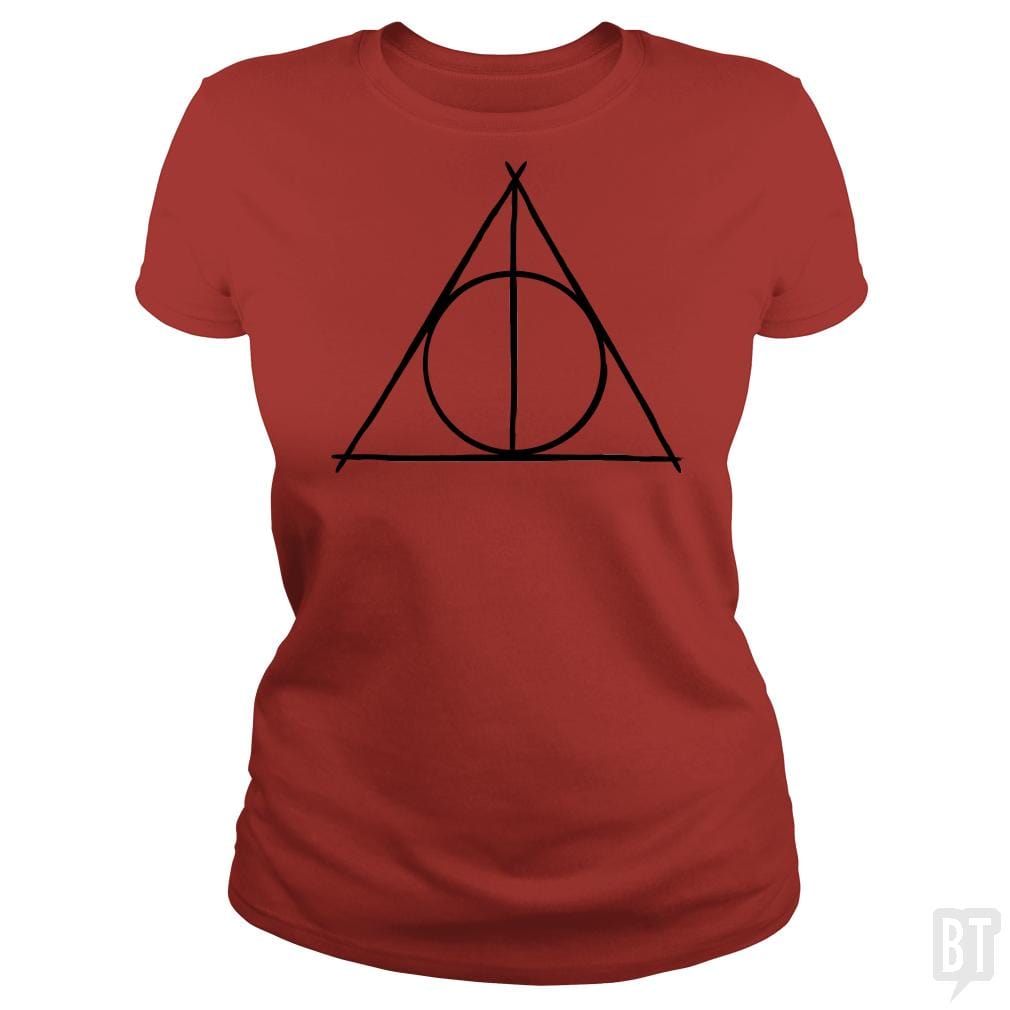SunFrog-Busted Artpunk101 Classic Ladies Tee / Red / S The Deathly Hallows