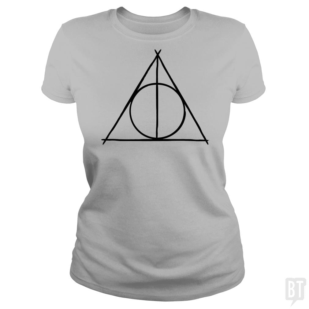 SunFrog-Busted Artpunk101 Classic Ladies Tee / Sport Grey / S The Deathly Hallows