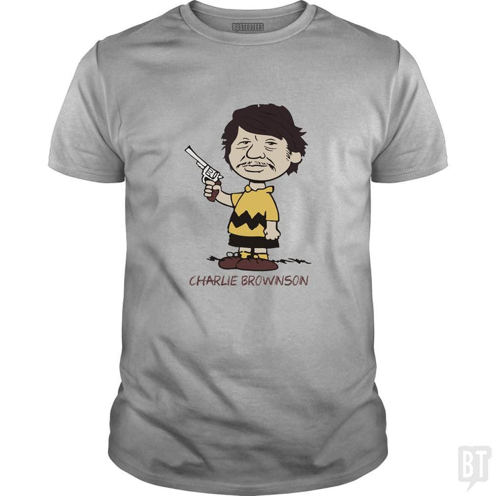 SunFrog-Busted artwerks Classic Guys / Unisex Tee / Sport Grey / S Charlie Brownson