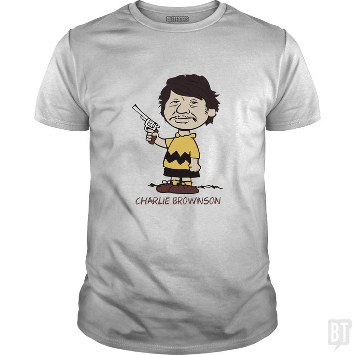 SunFrog-Busted artwerks Classic Guys / Unisex Tee / White / S Charlie Brownson