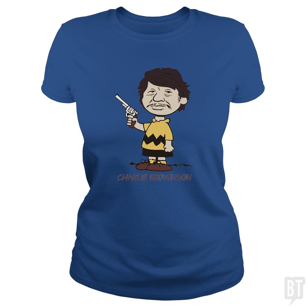 SunFrog-Busted artwerks Classic Ladies Tee / Royal Blue / S Charlie Brownson