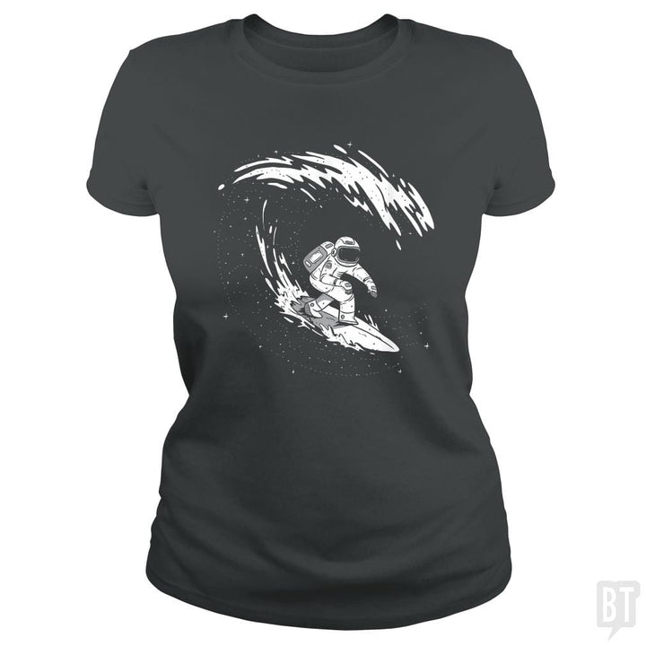 SunFrog-Busted Classic Ladies Tee / Dark Heather / S Astronaut Astronomer Science Explore Space Adventu