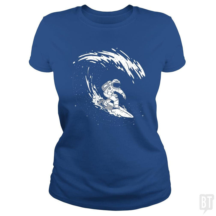 SunFrog-Busted Classic Ladies Tee / Royal Blue / S Astronaut Astronomer Science Explore Space Adventu