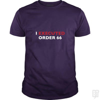 Load image into Gallery viewer, SunFrog-Busted BaggofTricks Classic Guys / Unisex Tee / Purple / S Execute Order 66 #2

