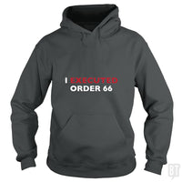 Load image into Gallery viewer, SunFrog-Busted BaggofTricks Hoodie / Dark Heather / S Execute Order 66 #2
