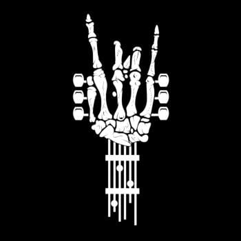 SunFrog-Busted Barrett Rock & Roll Skeleton Guitar Music Lover Gift
