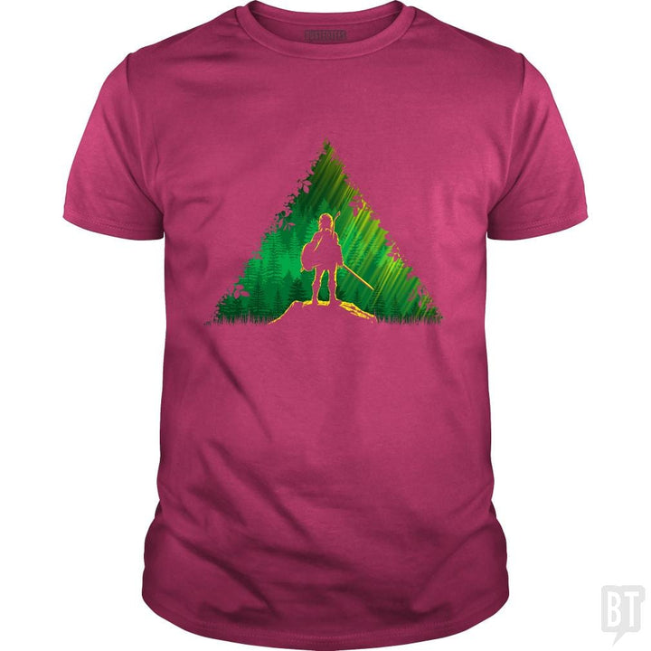 SunFrog-Busted Bomdesignz Classic Guys / Unisex Tee / Heliconia / S Link in a forest