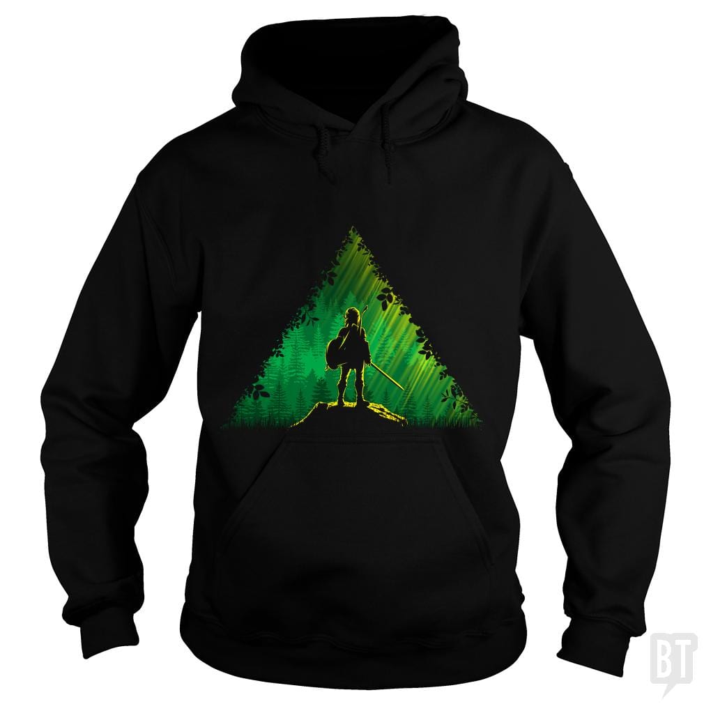SunFrog-Busted Bomdesignz Hoodie / Black / S Link in a forest