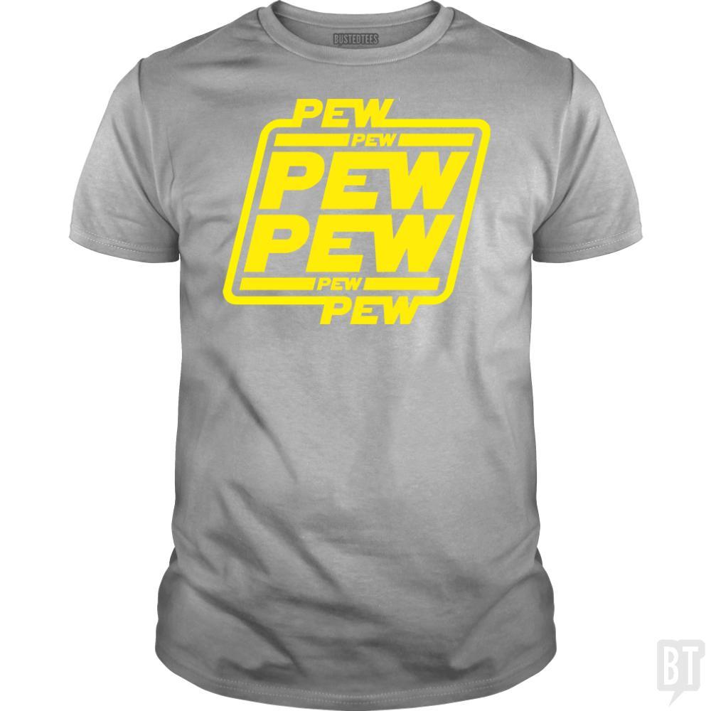 SunFrog-Busted Bomdesignz Classic Guys / Unisex Tee / Sport Grey / S PEW PEW