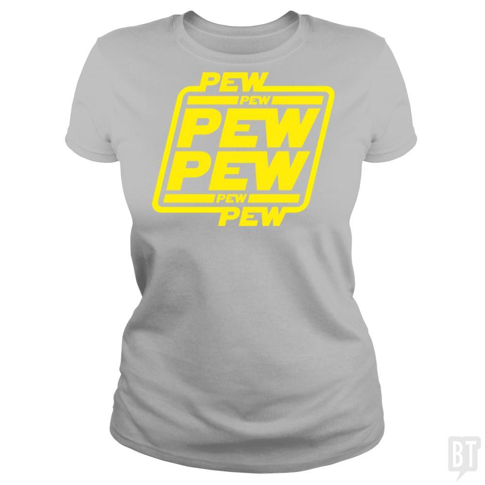 SunFrog-Busted Bomdesignz Classic Ladies Tee / Sport Grey / S PEW PEW