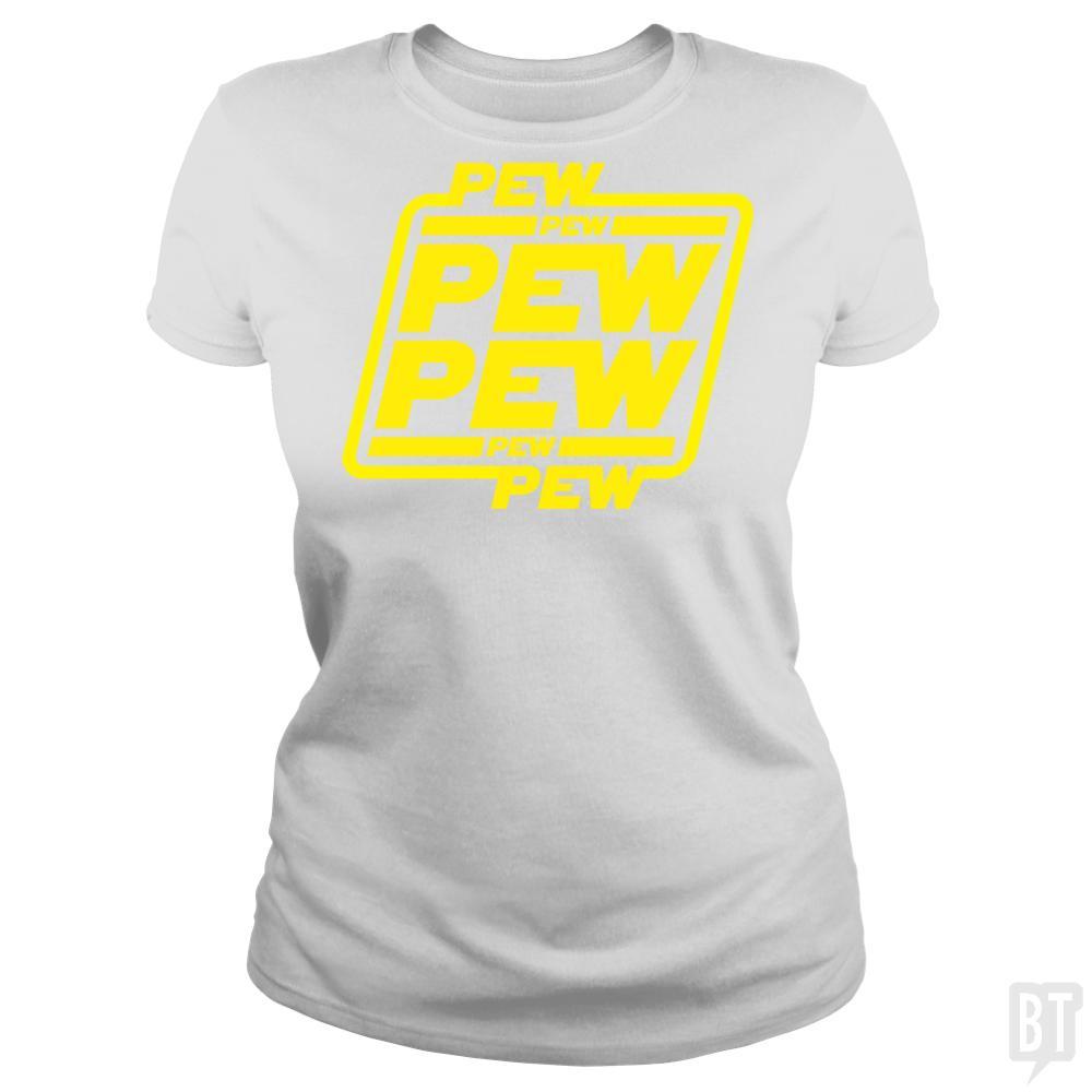 SunFrog-Busted Bomdesignz Classic Ladies Tee / White / S PEW PEW