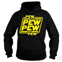 Load image into Gallery viewer, SunFrog-Busted Bomdesignz Hoodie / Black / S PEW PEW
