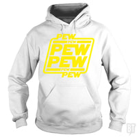 Load image into Gallery viewer, SunFrog-Busted Bomdesignz Hoodie / White / S PEW PEW
