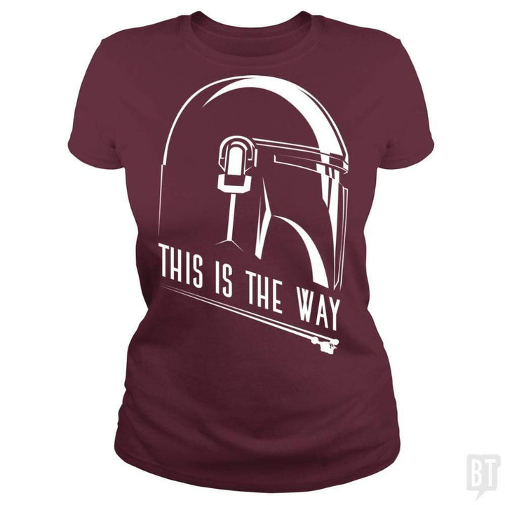 SunFrog-Busted Bomdesignz Classic Ladies Tee / Maroon / S This is the way